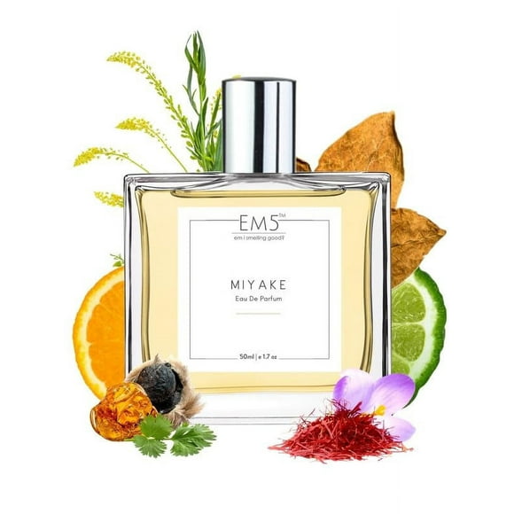 EM5 Miyake Eau De Parfum For Men 50ml, 1.7 Fl.oz. | Strong & Long Lasting Fragrance - Perfect Gift For Husband, Boyfriend | Perfume For Boys - With Citrus, Woody, Fresh & Spicy Notes | Gift For Him