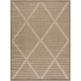thumbnail image 3 of Hauteloom Anah Living Room, Bedroom Patio Outdoor Area Rug - Contemporary - Light Brown, Peach, Dark Red - 7'10" x 10', 3 of 15