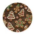 thumbnail image 4 of HAOXIT Table Cloth Round Washable Brown PolyesterTable Cloths Cover for Kitchen Dinning Tabletop Decoration 38-42, 4 of 8