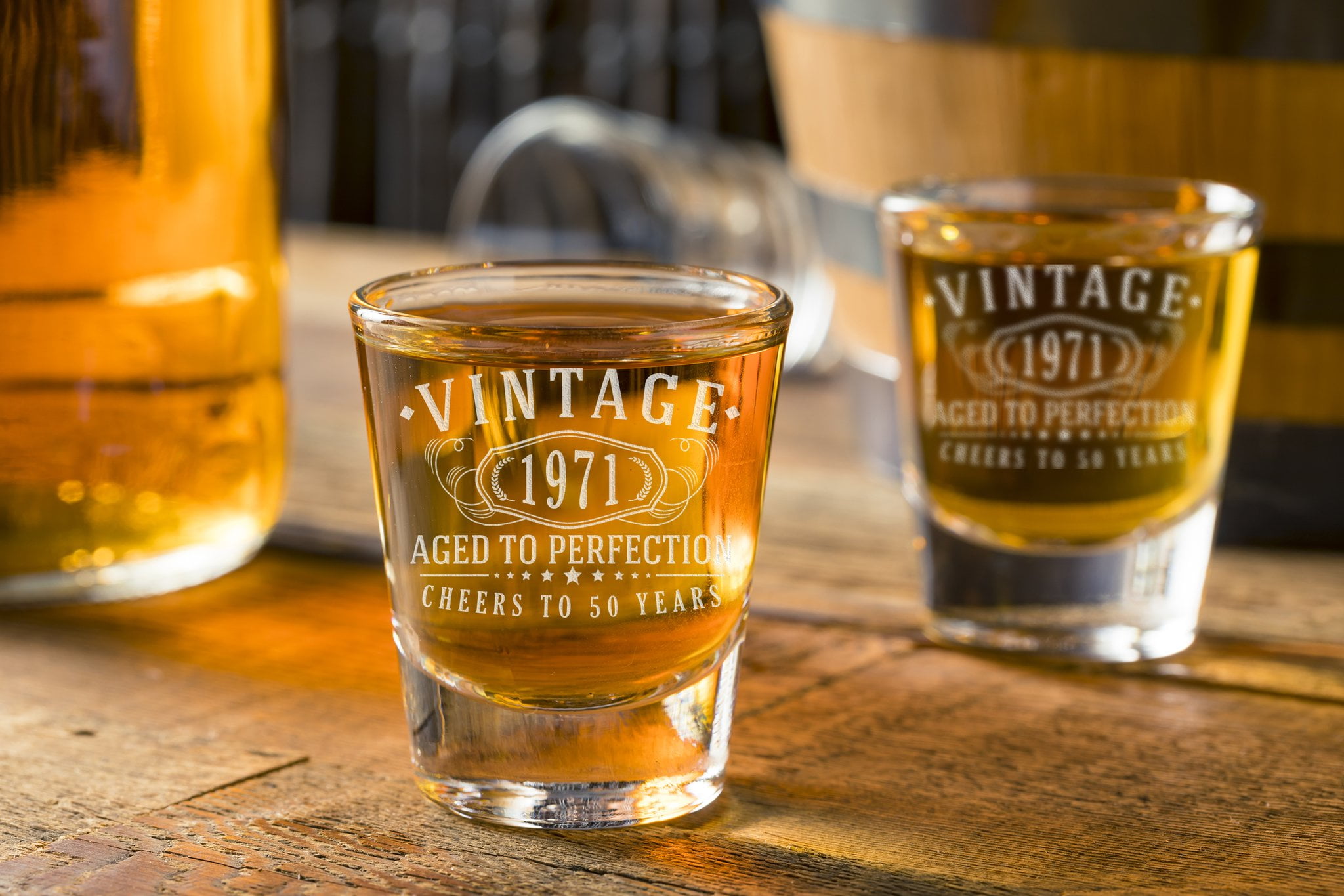 Details about   2 New 50 Year Commemorative Collectible Clear Glass Woodstock Shot Glasses 