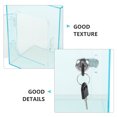 thumbnail image 3 of IDEANATEGRATE Caja Acrílica Transparente Para Sugerencias Donaciones Y Con Cerradura, 3 of 6