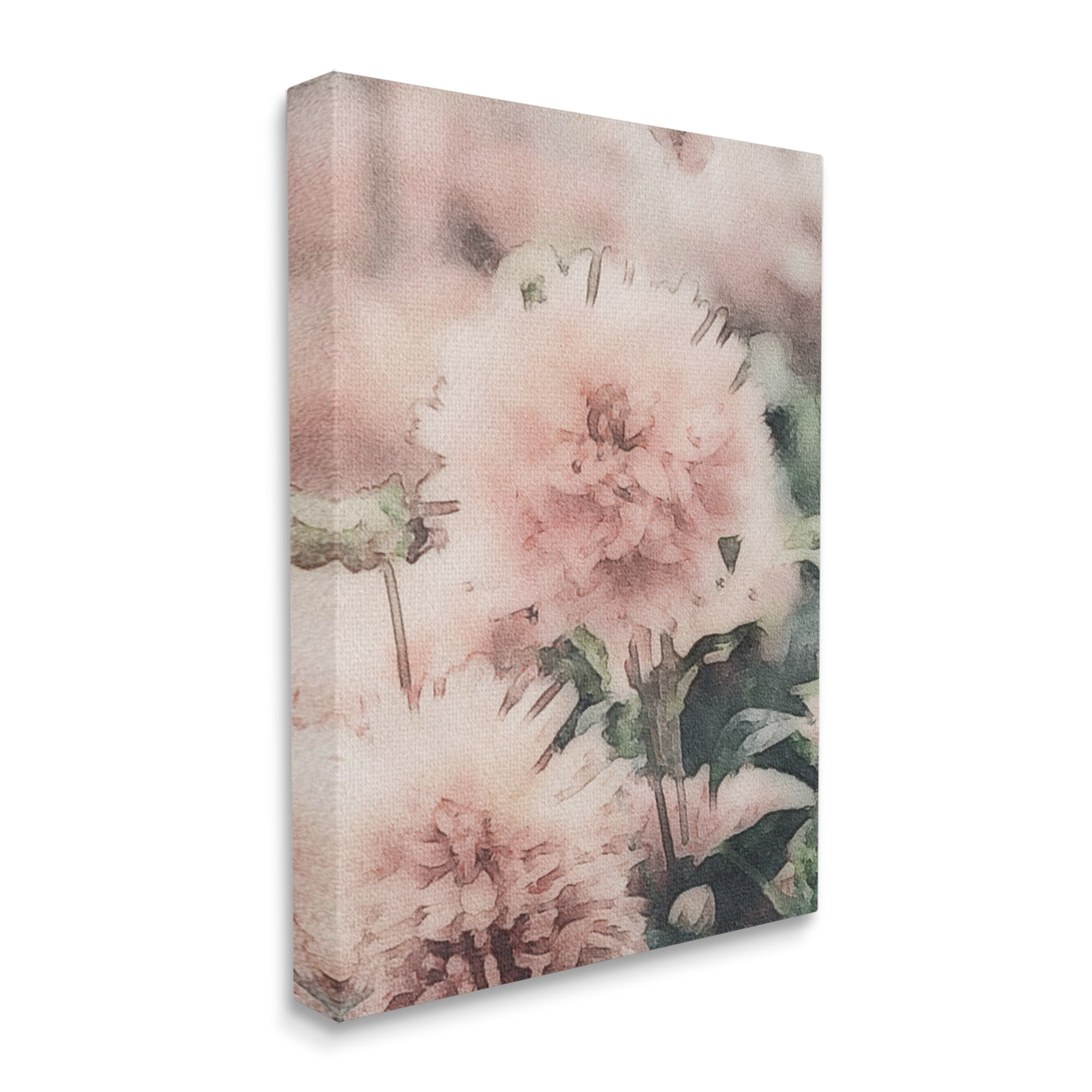 Stupell Industries Dainty Pink Flower Blossom Sprouts Closeup Petals Canvas Wall Art, 16 x 20, Design by Amy Brinkman