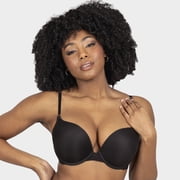 Smart & Sexy Womens 2-Pack Underwire Push-Up Bra in Azure Blue & Black Hue