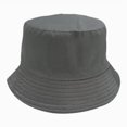 thumbnail image 4 of Hot Summer Bucket Hat Short Brim- Trendy Cotton Sun Hat for Beach, Golf, Fishing - Fun Outdoor Vacation Boonie for Men and Women Dark Gray, 4 of 5