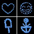 thumbnail image 4 of Rewera 300 piezas de piedras fluorescentes, piedras decorativas fluorescentes artificiales para decoración de jardines, caminos, decoración al aire libre, acuarios y pasarelas, 4 of 5