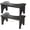Black, variant on 9 Inch Bamboo Wood Toilet Stool for Adults, Non-Slip Squatty Potty Step Stool, Portable Bathroom Squatting Stool, Natural Color, 1 Pack