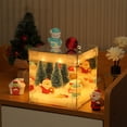 thumbnail image 1 of Fiudx Luz de Noche Navideña, Diseño de Muñeco de Nieve Anciano, Decoración Festiva de Mesa, Ambiente Acogedor, Idea de Regalo Navideño, Material de Pvc Multicolor, Tamaño 12 X 12 X 12 Cm, 1 of 6
