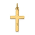 thumbnail image 3 of FB Jewels Sterling Silver Gold-plated Polished and Texture Cross Pendant, 3 of 3