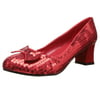 Womens Costume Shoes Sequins Red Ruby Slippers