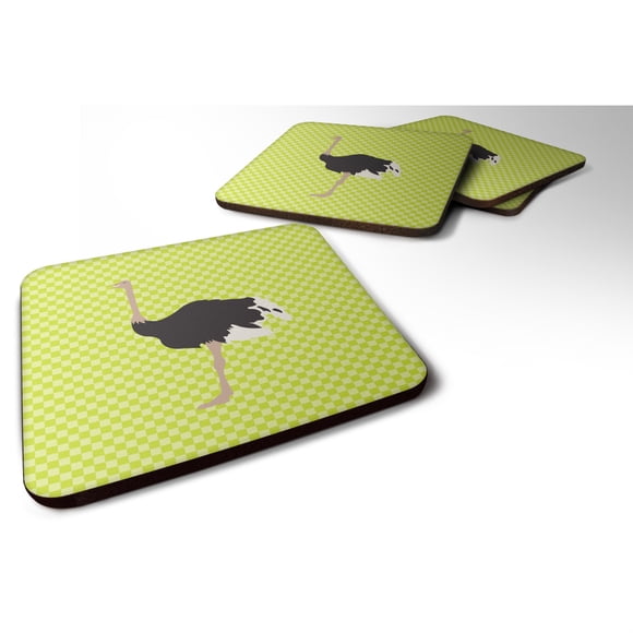 "Treasures Common Green Decorative Coasters, 3.5"", Multicolor"