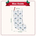 thumbnail image 3 of Wukai Music Shark Print Christmas Stockings 18" Christmas Stocking Snowman Burlap Plaid Xmas Stocking Holiday Christmas Decoration Gifts for Family Kids, 3 of 7
