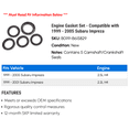 thumbnail image 2 of Engine Gasket Set - Compatible with 1999 - 2005 Subaru Impreza 2000 2001 2002 2003 2004, 2 of 2