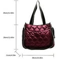 thumbnail image 6 of Kukuzhu Large Puffy Tote Bag for Women Lightweight Quilted Cotton Padded Shoulder Bag Winter Down Handbag Crossbody Bag, 6 of 6