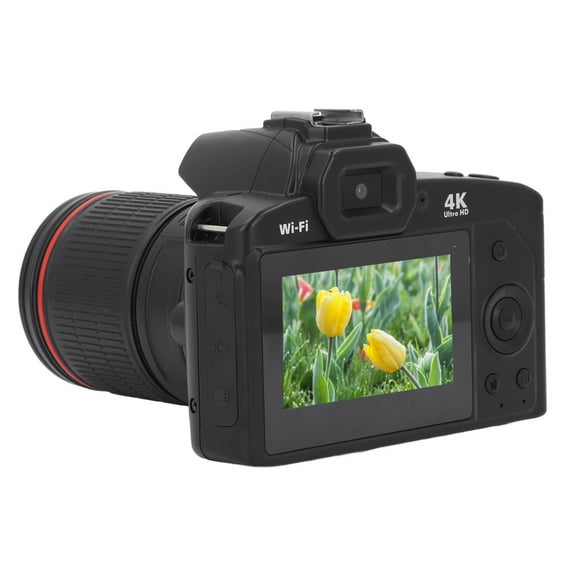 4K 64MP Digital Camera 16x Zoom Camera 16x Digital Zoom Camcorder with 3 Inch Screen 120 Wide Angle Anti Shake WiFi Night 4800mAh Battery for Vlogging Photography