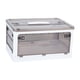 thumbnail image 3 of Caja de almacenamiento plegable para organizar ropa sucia con tapas plegables Blanco Medio, 3 of 9