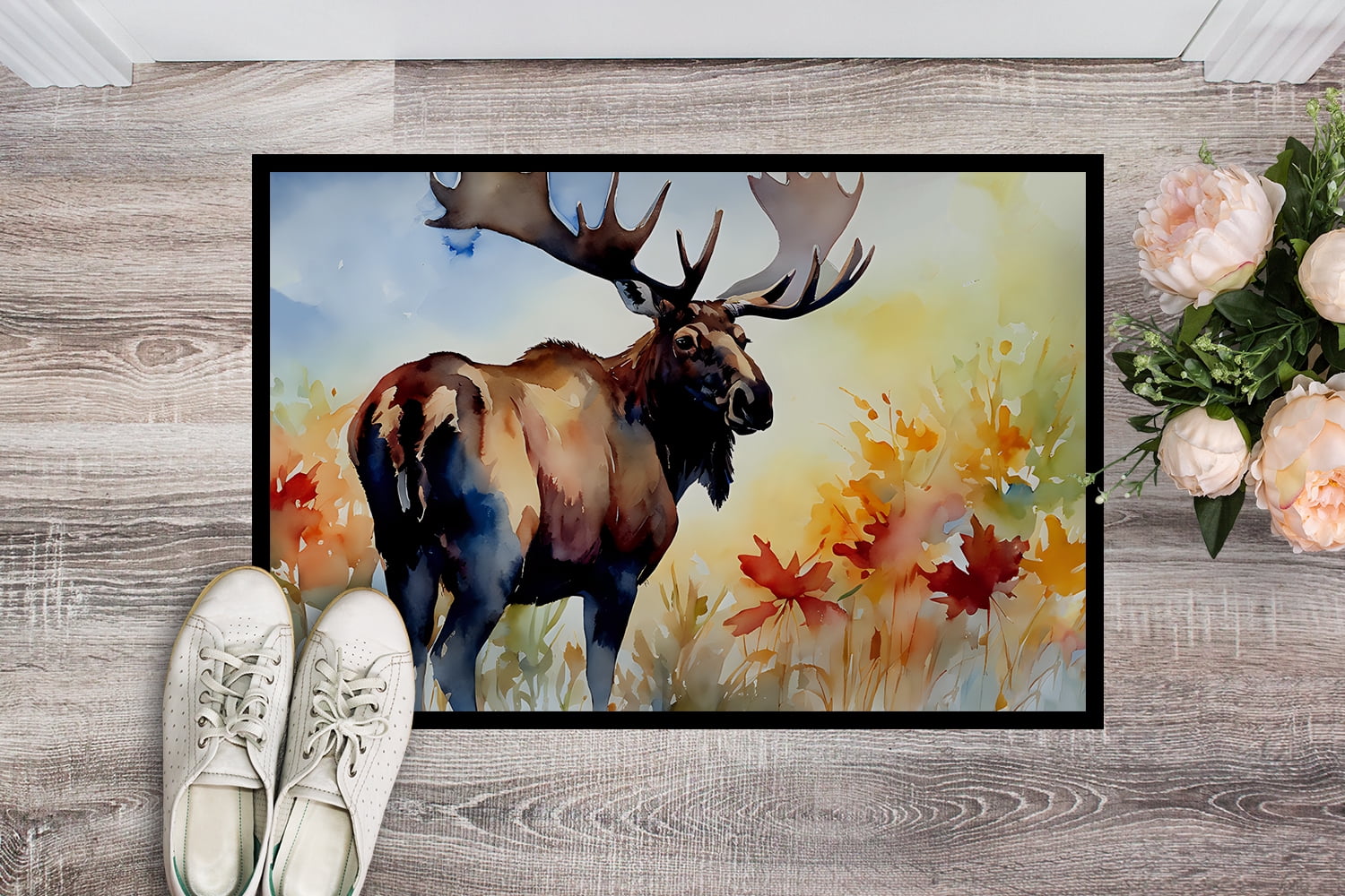 Carolines Treasures DAC2962MAT 0.15 x 18 x 27 in. Moose Doormat