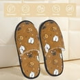 thumbnail image 2 of House Slippers for Women Men - Cute Dog funny Puppy Lightweight House Shoes Fuzzy Slippers, Soft Slip-On Cozy House Slippers for Woman Indoor Outdoor, 2 of 7