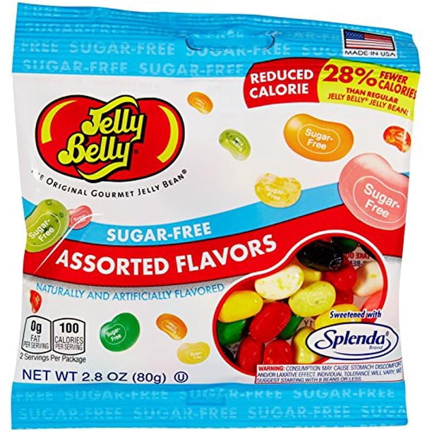 SugarFree Jelly Belly Jelly Beans 12 x 2.8 Ounce Bags Genuine