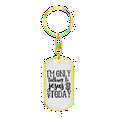 thumbnail image 4 of Talking To Jesus Today Stainless Steel or 18k Gold Premium Swivel Dog Tag Keychain, 4 of 8