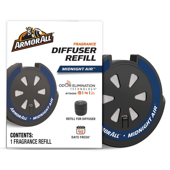 Armor All Fragrance Diffuser Refill, Midnight Air Scent Car Air Freshener Refill