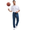 thumbnail image 6 of Weilanxin Men's Mesh Lightweight Sweatpants with Zipper Pockets Athletic Pants for Men Gym Pants for Workout,Jogging,Running, 6 of 8