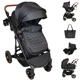 thumbnail image 1 of Carriola Bambineto Porta Bebé Autoasiento y pañalero Ivanka Eco negro, 1 of 9
