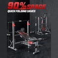 thumbnail image 6 of VIBESPARK 900LBS Weight Bench Set, Multi-Purpose Foldable Workout Bench with Squat Rack Leg Extension & Leg Curl, Adjustable Back/Seat/Barbell Rack Bench Press for Home Gym Strength Training, 6 of 9