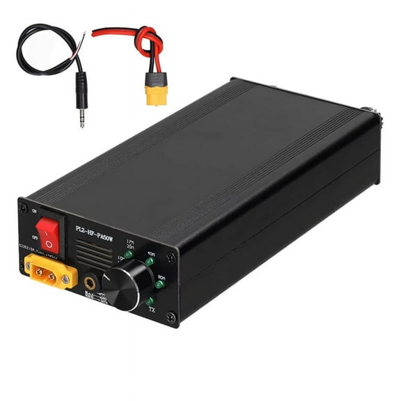 50W Shortwave Power Amplifier with 4-Gear LPF Automatic Transmit & Receive Switching Compatible with Multiple Protocols
