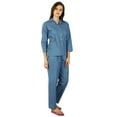 thumbnail image 4 of Bimba Womens Cotton Night Wear Printed Pajama Set Full Sleeve Shirt with Pyjama, 4 of 6