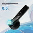 thumbnail image 5 of Fingerprint Smart Door Lock Keyless Entry Door Lock, Smart Lever Unlock by Fingerprint/Keypad/Code/Key/app for Home, Hotel, Apartment, Office, Bedroom, 5 of 5