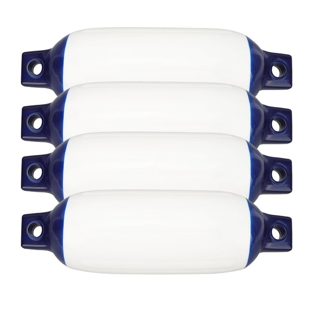 Kit De Parachoques Para Barcos, 8,5 X 27 Pulgadas, Impermeable, Acanalado, Ojos Gemelos, Fuerte Amortiguación, Elástico, 4 Piezas, Parachoques Inflables Para Barcos Con Cuerda