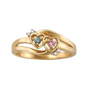 Keepsake Personalized Aura Promise Ring with Birthstones