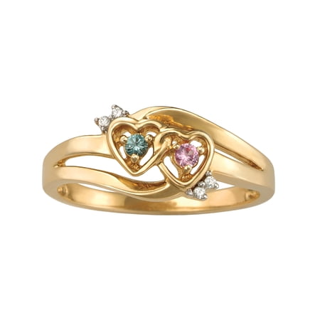 Keepsake Personalized Aura Promise Ring with Birthstones