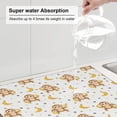 thumbnail image 3 of Dish Drying Mat, Cute Banana Monkey Highly Absorbent Drying Matt Kitchen Counter, Dish Mat Drying Pad Dishes Drainer Mats for Kitchen Counter or Sink, 16 x 18 inch, 3 of 6