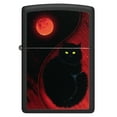thumbnail image 4 of Zippo Black Cat Design Black Matte Pocket Lighter, 4 of 6
