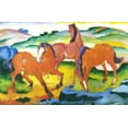 thumbnail image 1 of Grazing Horses 4-Marc - CANVAS OR FINE PRINT WALL ART, 1 of 1
