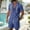 Blue, variant on Men's 2 Pieces Cotton Linen Set Casual Short Sleeve Button up Shirts Hoodie Beach Yoga Cargo Shorts Summer Outfits Size 3XL Blue