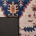 thumbnail image 6 of SAFAVIEH Tucson Nicole Traditional Machine Washable Area Rug, 6' x 9', Rust/Blue, 6 of 8