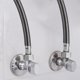 thumbnail image 4 of Conector de fregadero de acero inoxidable de 2 piezas, mangueras trenzadas, extensión de línea de suministro de grifo, 4 of 6