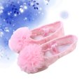 thumbnail image 2 of 1 par de zapatos de baile para niños, con suela de gasa y flores, para danza del vientre, talla 26, 2 of 6
