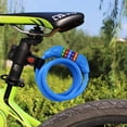 thumbnail image 4 of Bike Lock, Bike Locks Cable 1.2m Coiled Secure Resettable Combination Bike Cable Lock with Mounting Bracket, 14.1cm Diameter, 4 of 9
