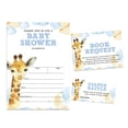 thumbnail image 1 of Inkdotpot Set Of 30Giraffe Baby Shower Invitations-Diaper Raffle Tickets And Baby Shower Book Request Cards Jungle Animals Invites Its A Boy Its A Girl, 1 of 7