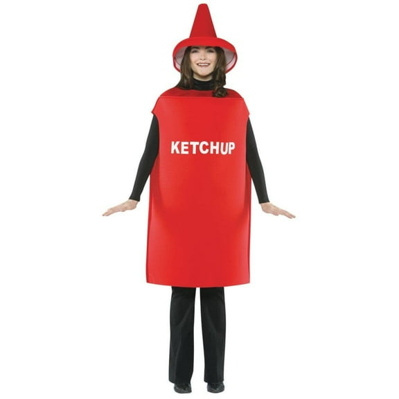 Rasta Imposta Womans Red Ketchup Bottle Tunic Halloween Costume One Size Fits Most