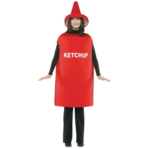 Ketchup Adult Halloween Costume - One Size - Walmart.com - Walmart.com