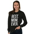 thumbnail image 4 of Best Mom Ever Mama Mors Day Relative Women's Long Sleeve T Shirt Brisco Brands S, 4 of 6