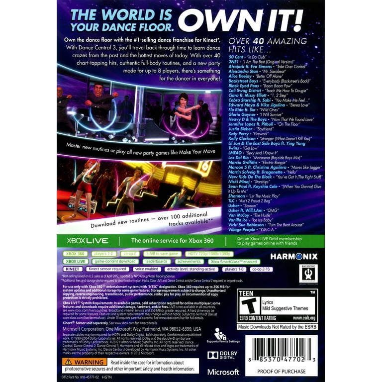 Dance central 3 xbox one clearance compatibility