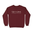 thumbnail image 6 of Life is Short Eat Dessert First Sweatshirt (Sand, 3XL), 6 of 14