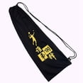 thumbnail image 1 of Fleece-Lined Badminton & Ping-Pong Racket Protective Cover with Adjustable Drawstring - Compact, Scratch-Resistant Storage Bag for Sports Enthusiasts, Ideal for Wholesale (Black Feather Design), 1 of 6