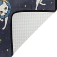 thumbnail image 4 of SKYSONIC Blue Cat Astronaut Lightweight Carpet Mats Area Soft Rugs Floor Mat Rug Decoration for Kids Room Living Room Bedroom 72 x 48 inches, 4 of 6