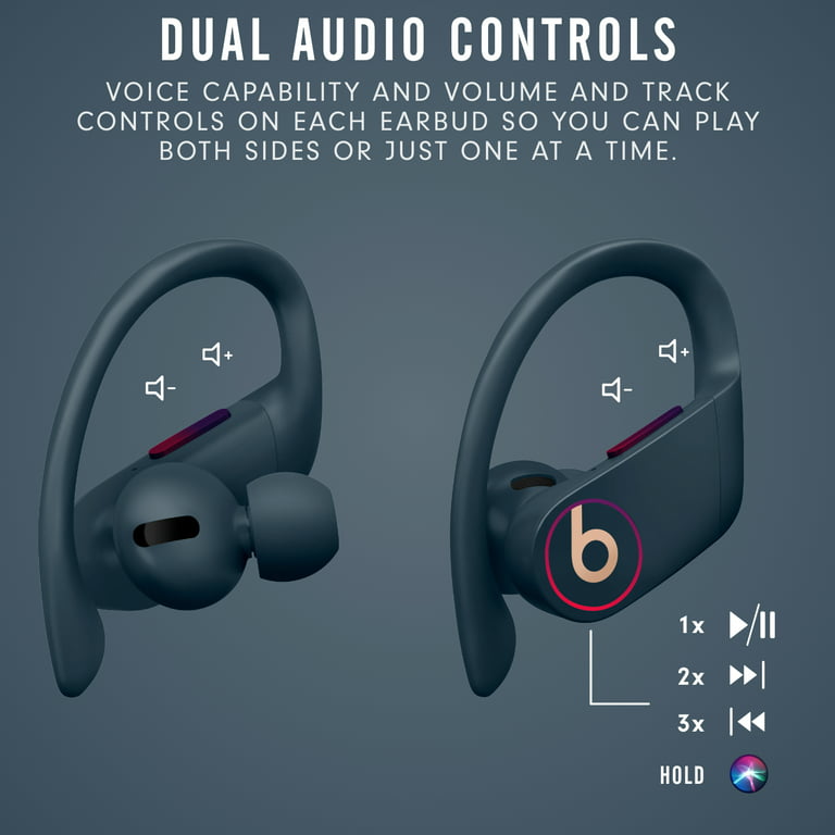 Fejde mønster kan opfattes Beats by Dr. Dre Powerbeats Pro Bluetooth True Wireless Earbuds with  Charging Case, Navy, MY592LL/A - Walmart.com